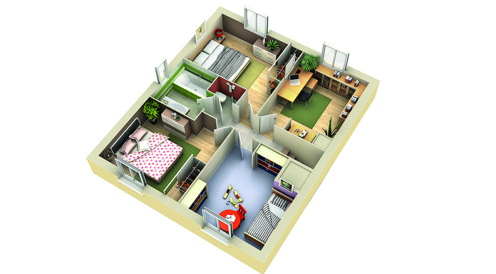 modele de maison nefle etage 2