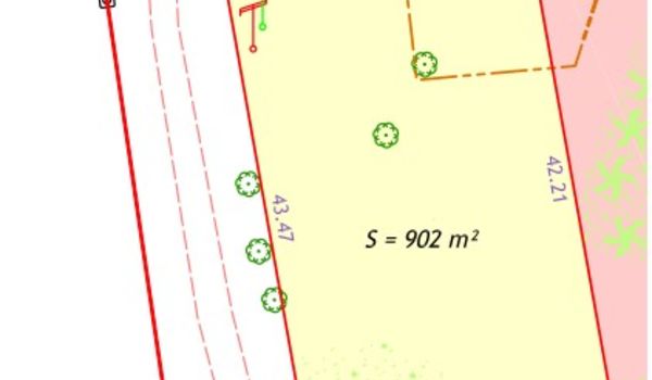 terrain rectange 900m2 montbrun lauragais